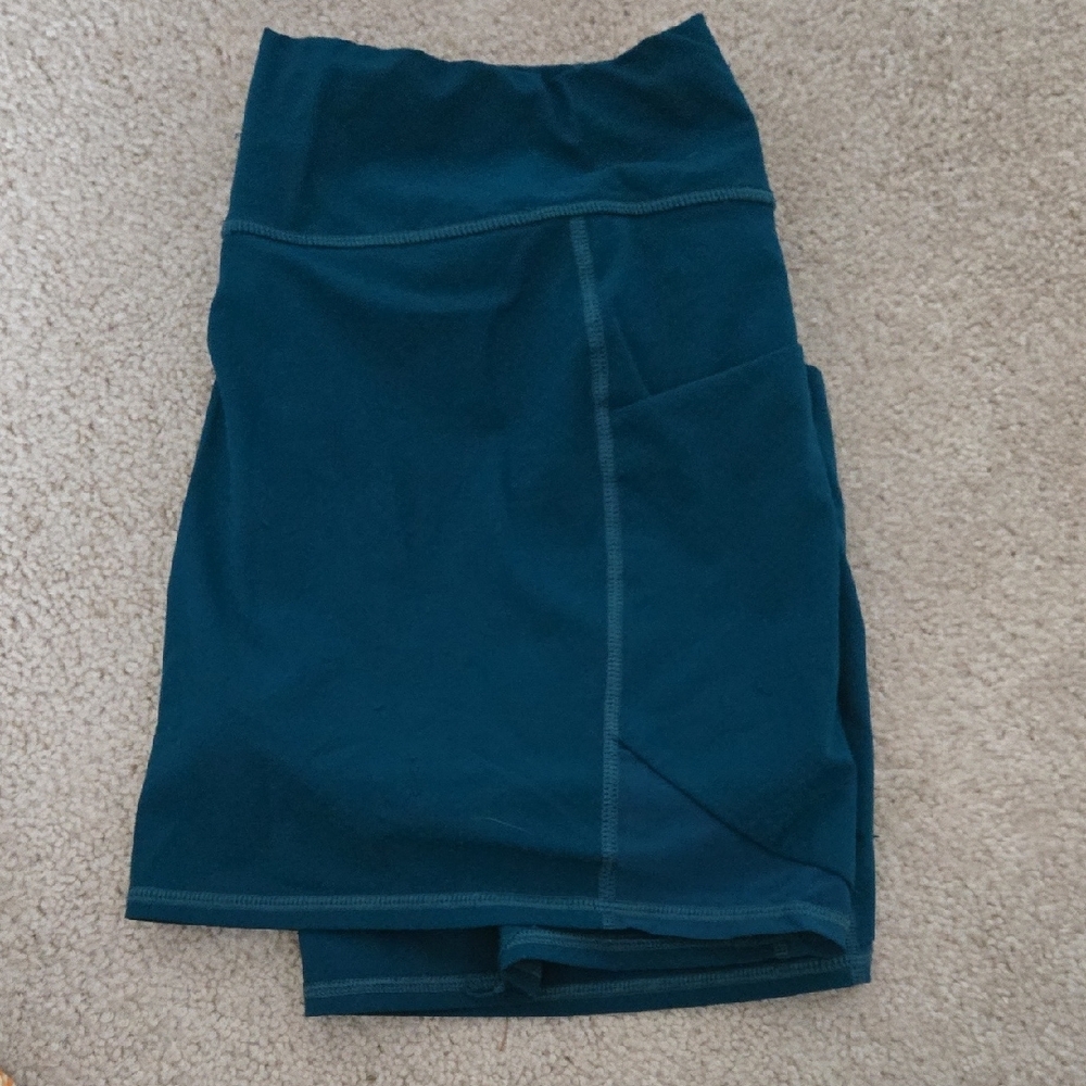Athleta Blue Asymmetrical Athletic Pencil Skirt